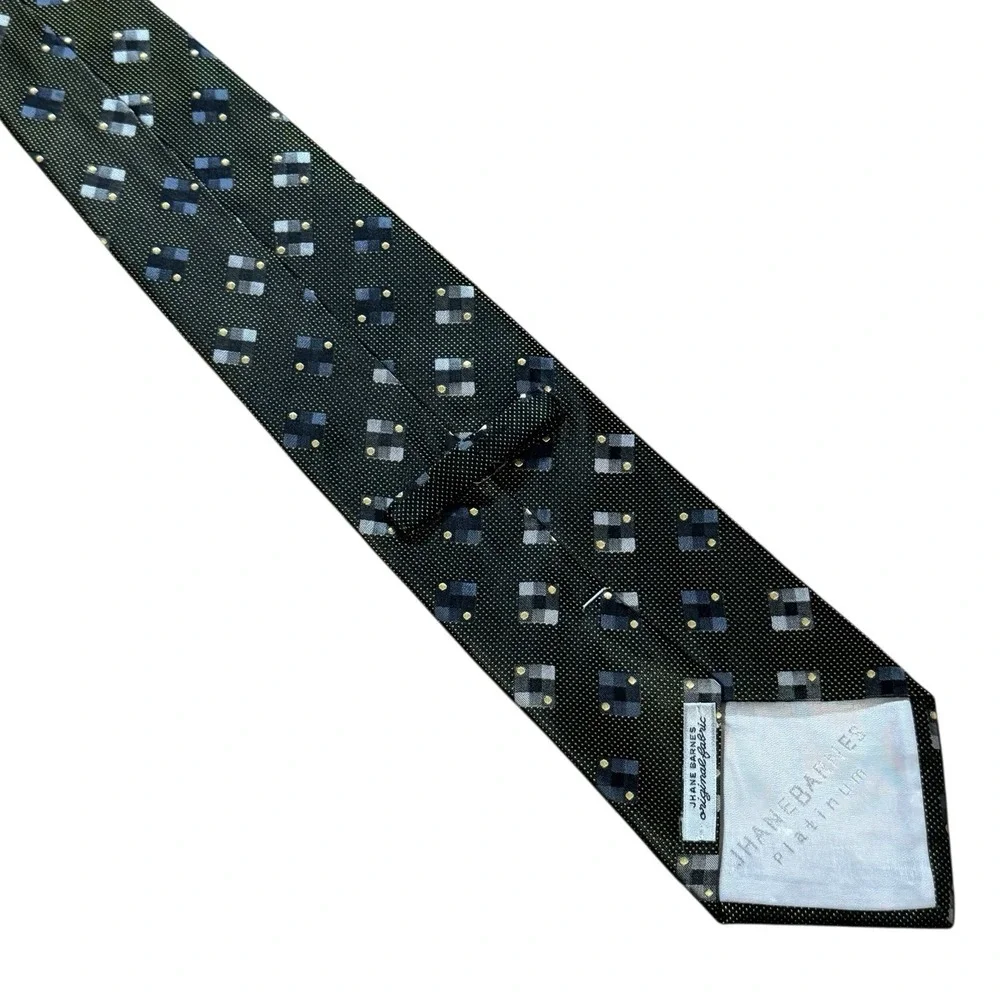 Jhane Barnes‎ Silk Tie Geometric Made In Japan L: 57
